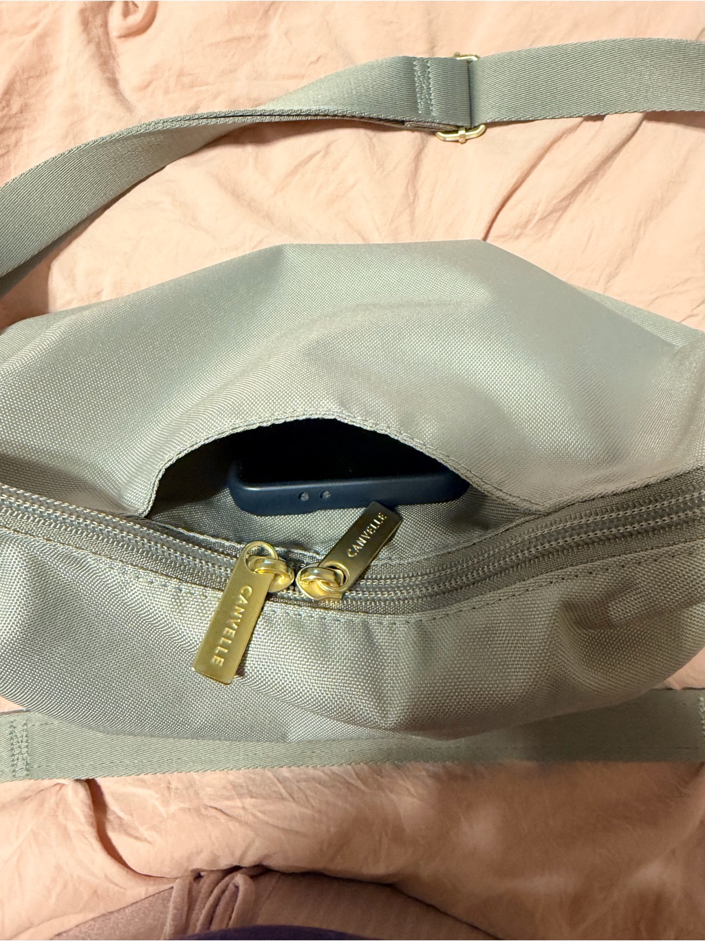 Canvelle Hobo Handbag Gray — image 3 of 8